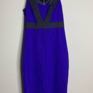 Sale! Ted Baker bodycon blue black sleveless dress